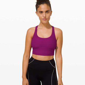 Lululemon energy longline ribbed deep fuschia 6